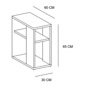 Alternative view of ترابيزة جانبية 60×65 سم - LCT 301