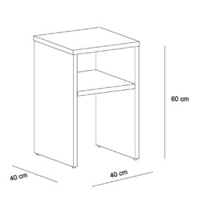 Alternative view of ترابيزة جانبية 40×60 سم - LCT 401