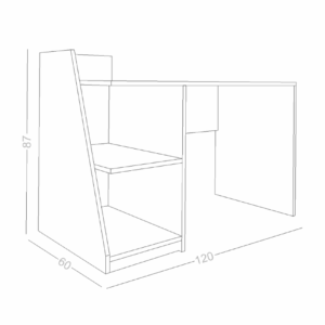 Alternative view of مكتب خشب 120× 87 سم  HOD 126