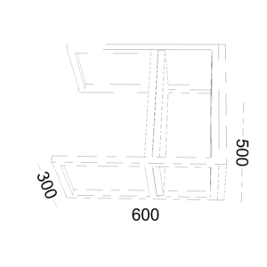 Alternative view of ترابيزة جانبية 50×60 سم - LCT 505