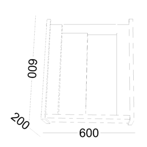 Alternative view of ترابيزة جانبية 60×60 سم - LCT 206