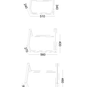 Alternative view of طقم ترابيزة 3 قطع متداخله خشب MDF ومعدنLCT 461