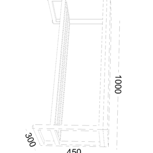 Alternative view of جزامة فوتيه بمقعد خشبي LCT 204